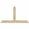 Ekena Millwork Portland Rough Sawn Timber Gable Bracket, Douglas Fir, 48"W x 28"H x 2"D x 4"F, 14/12 Pitch GBW048X28X0204POR00RDF - alternate 1